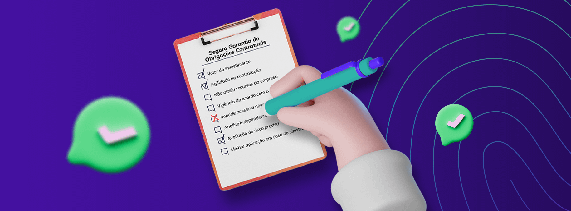 checklist de vantagens do seguro garantia