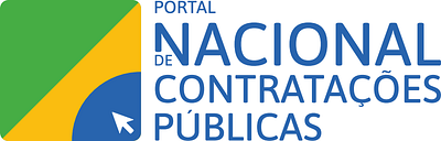 Logotipo Portal Nacional de Contratações Públicas. 